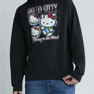 Hello Kitty Black Hoodie with Red Accents